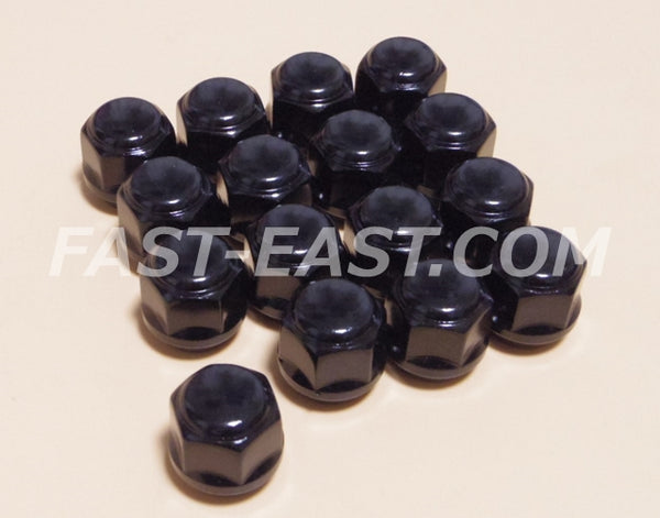 Short Head Lug Nuts for Kei Car / Kei Truck - Black