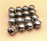 Short Head Lug Nuts for Kei Car / Kei Truck - Chrome Silver