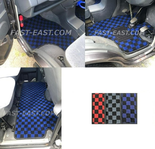 Custom Made To Order : Checker Pattern Floor Mats for Honda Acty Van Street HH3 HH4  Choose from 3 Colors *VIN REQUIRED*