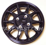 13inch 4x100 Wheel Rim x4 Set for Kei Car / Truck HOT STUFF G-SPEED G-06 Metallic Black