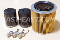 Air Filter + 2 Oil Filters + 3 NGK Spark Plugs Set for Honda Acty Truck HA3 HA4 Street Van HH3 HH4