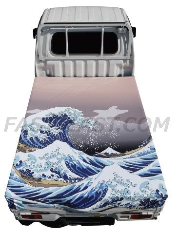 Truck Bed Cover Sheet for Kei Truck Vaporwave