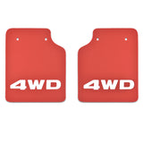 Check Size in the picture : Mud Flaps Splash Guards "4WD" Black or Red for Japanese Kei Mini Truck